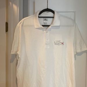 Lacoste size 6 polo white